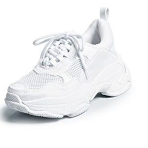 Jeffrey Campbell Lo Fi White Sneakers Size 8